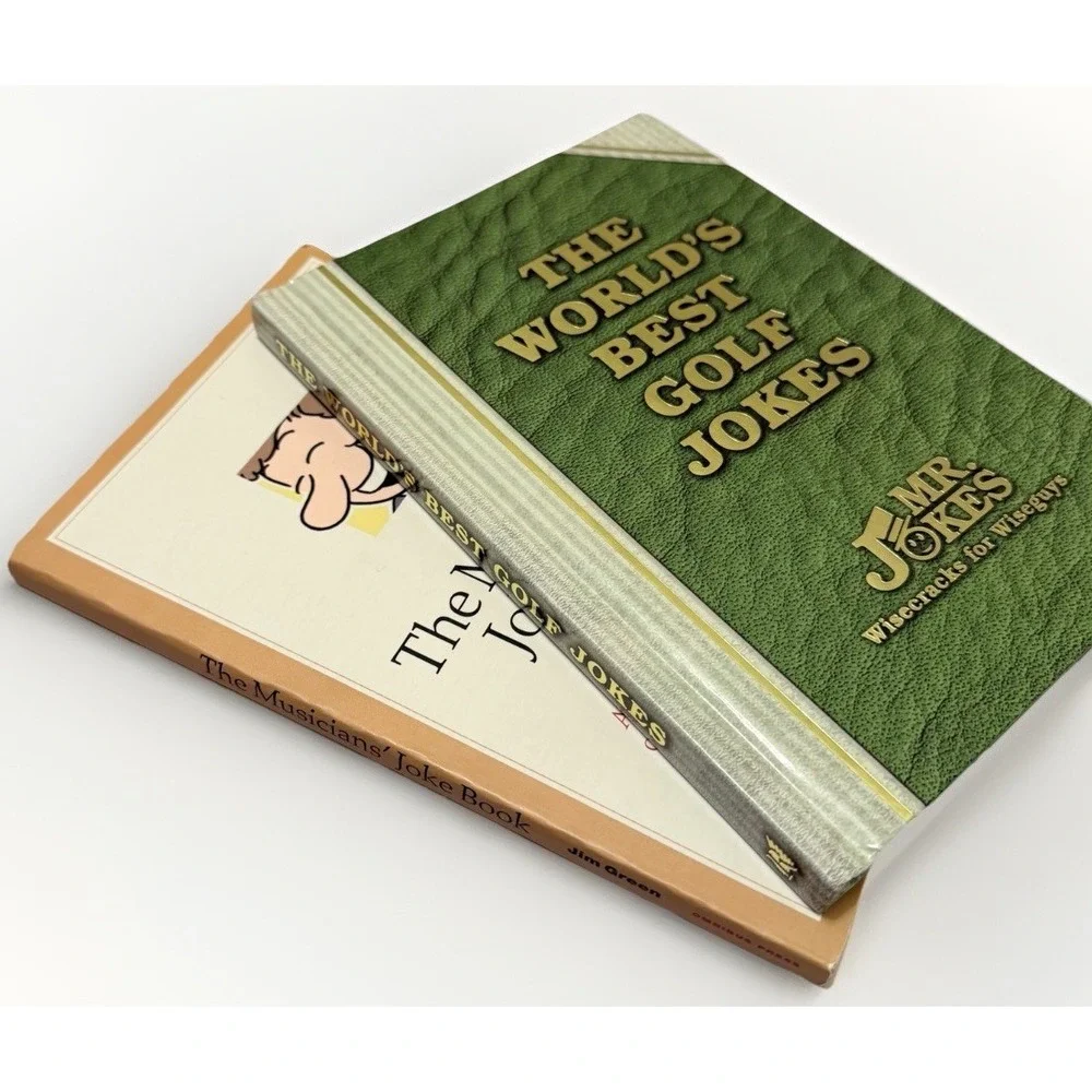 Dad Gift Joke Book Golf Jokes Music Funny Humor VTG LOT 2 Book Books Bar Mancave